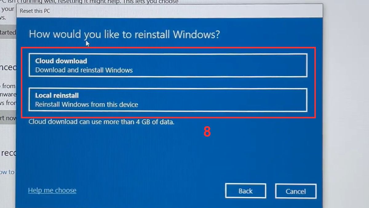 Cài Win tại nhà bằng “Reset this PC” có sẵn Bước 4