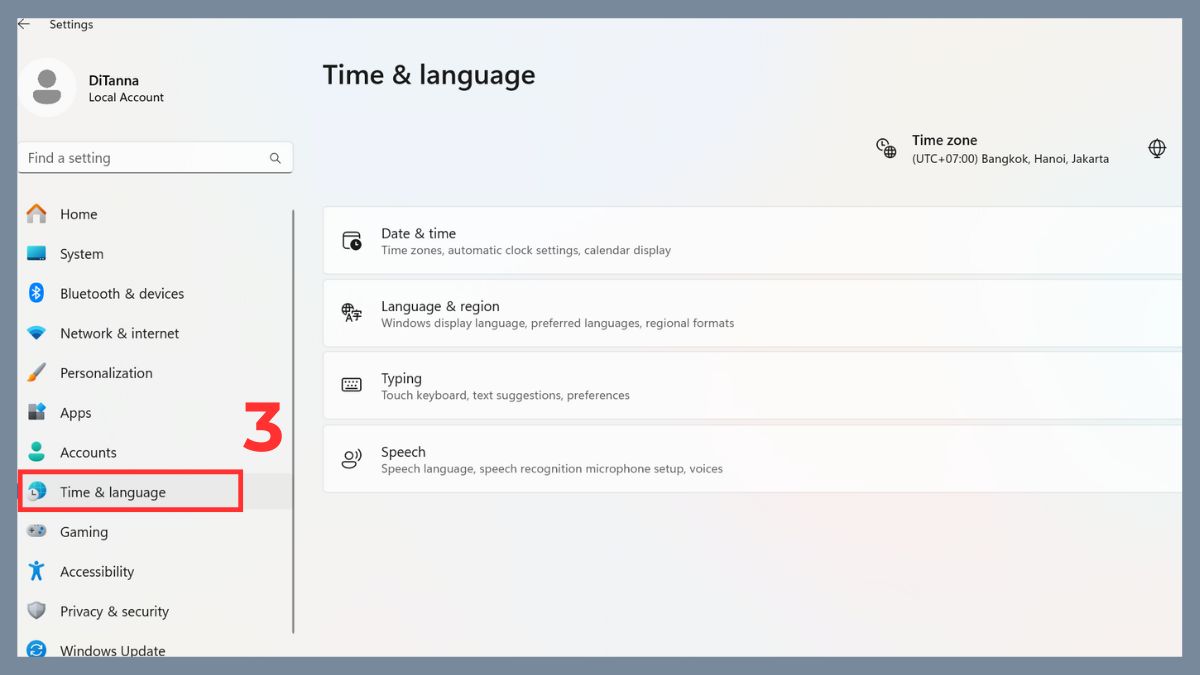 Khắc phục lỗi không đánh được số trên bàn phím laptop Asus: Đặt lại layout bàn phím Bước 2