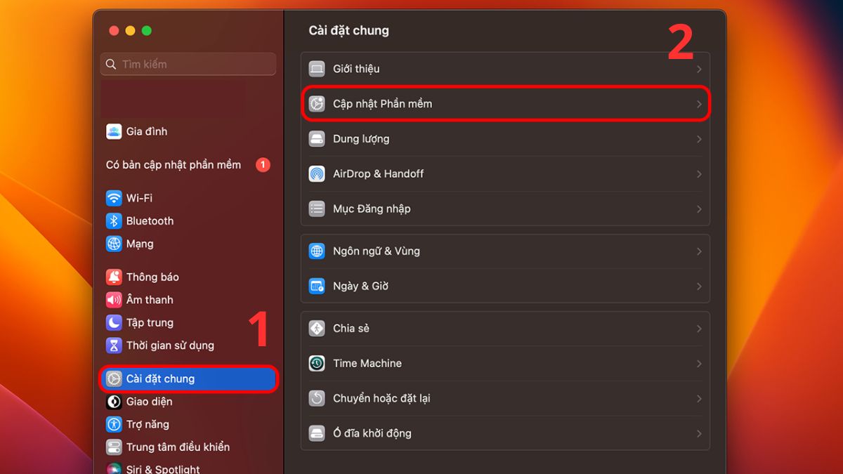 Sửa bàn phím MacBook bị liệt: Cập nhật hoặc khôi phục lại macOS Bước 1