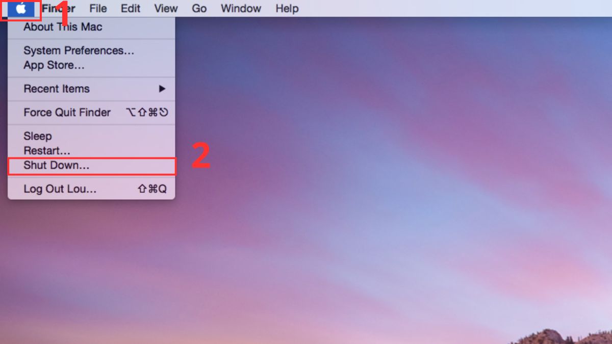 Sửa bàn phím MacBook bị liệt: Reset SMC Bước 1