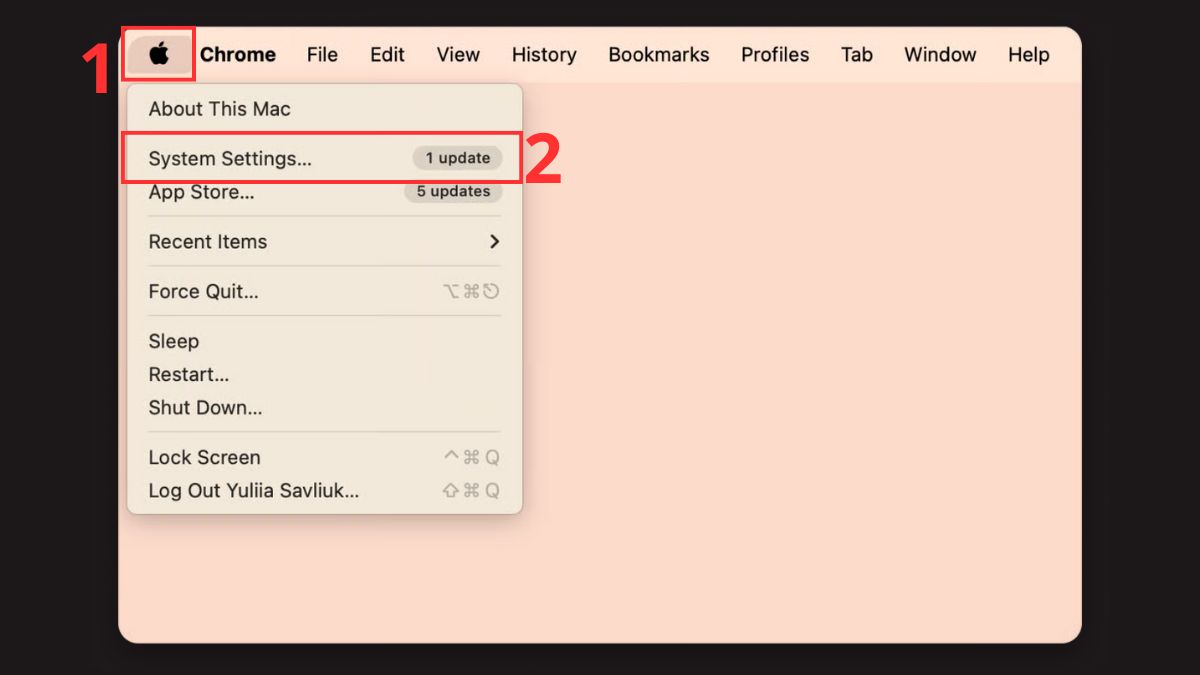 Sửa bàn phím MacBook bị liệt: Kiểm tra chế độ Mouse Keys Bước 1