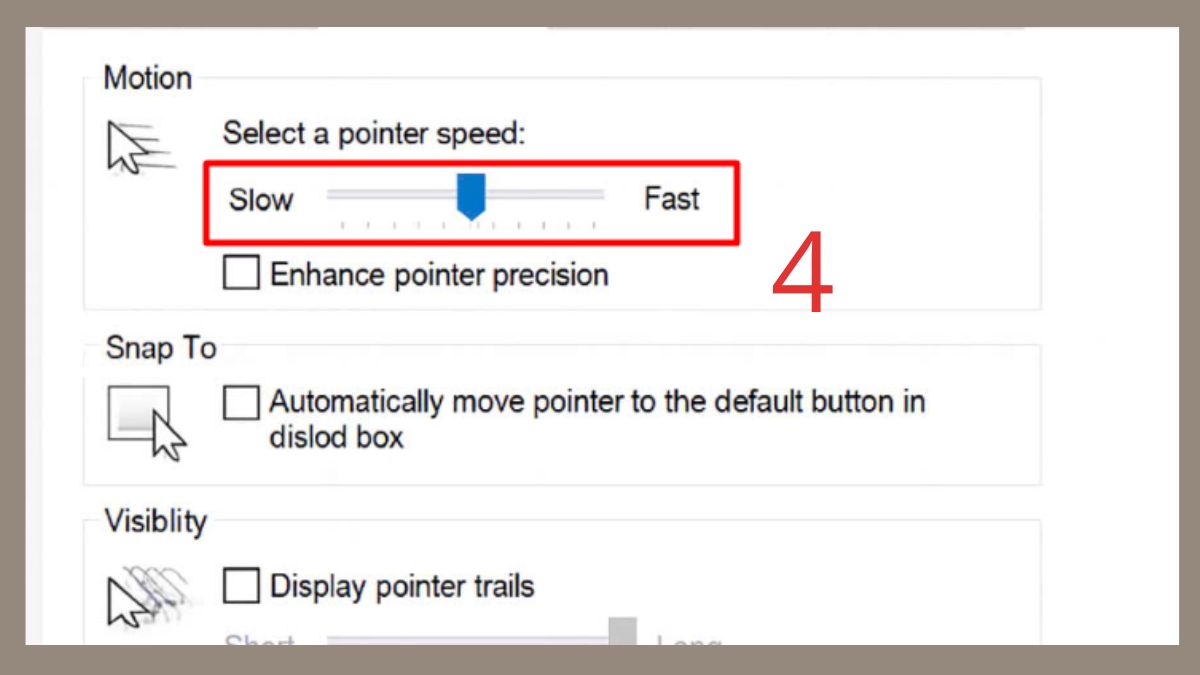 Sửa chuột laptop bị nhảy lung tung: Điều chỉnh độ nhạy Bước 3