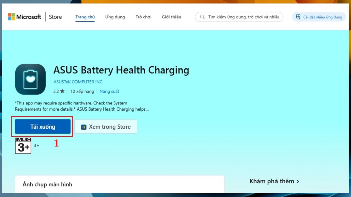 Cách tải ASUS Battery Health Charging bước 1a