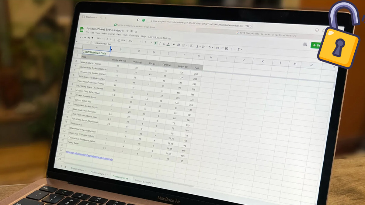 Lưu ý về cách bỏ bảo vệ trang tính Google Sheet