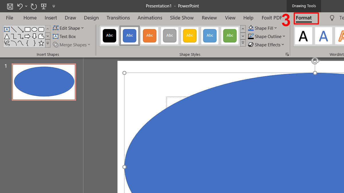 Cách làm cho hình dạng trong suốt trong PowerPoint bước 2
