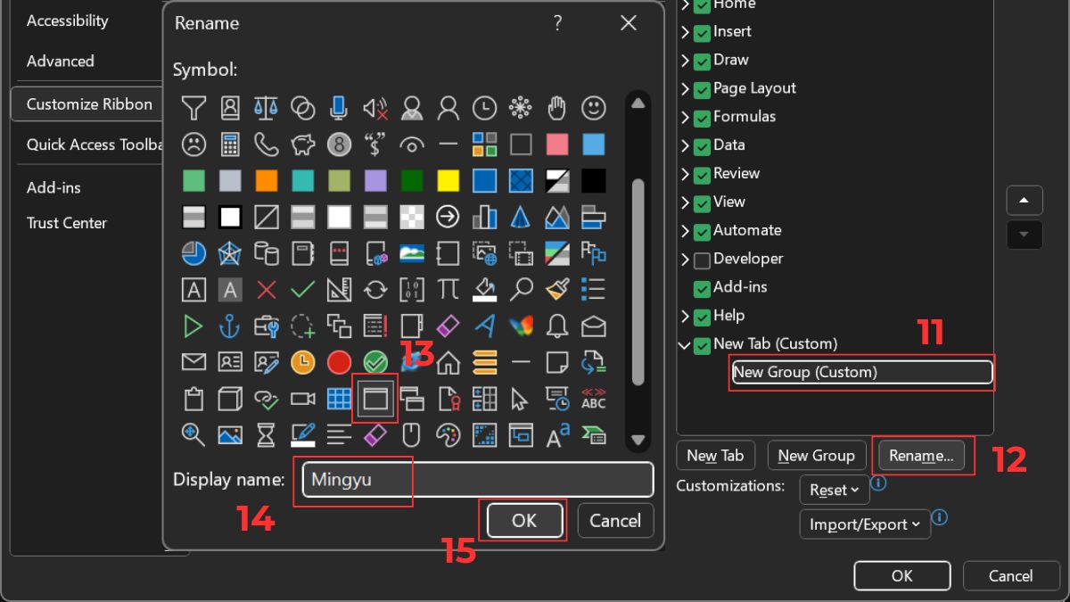 Cách nhập dữ liệu trong excel bằng form tự tạo: Chuẩn bị dữ liệu Bước 4