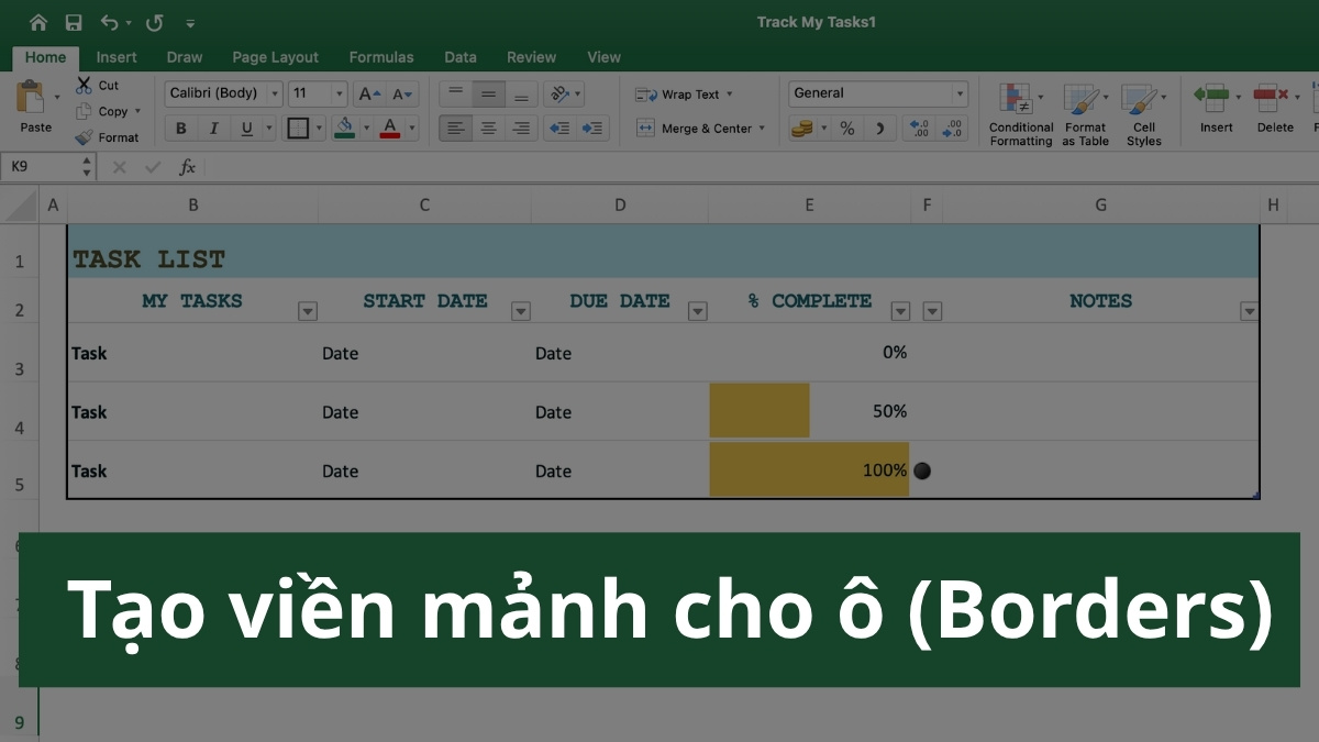 Mẹo canh đều trong Excel chuyên nghiệp hơn