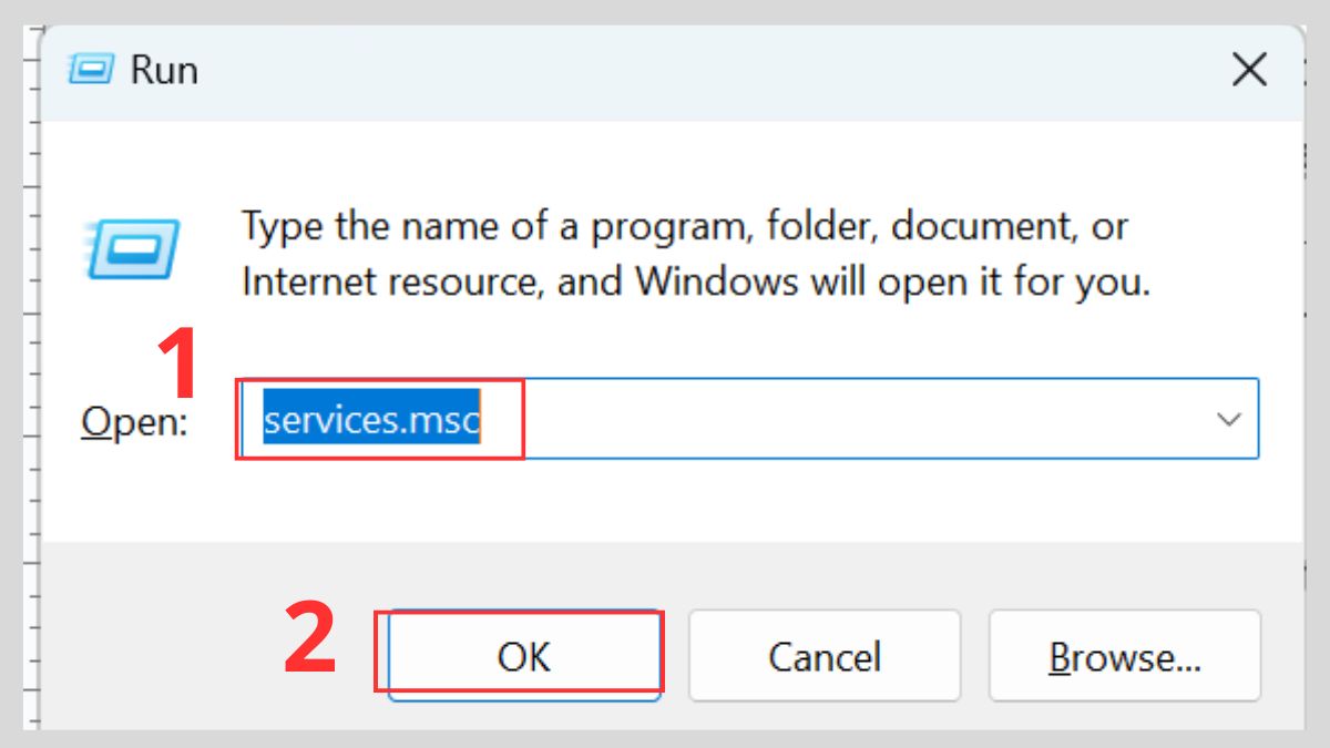 Sửa lỗi CPU 100% hiệu quả: Tắt SysMain Bước 1