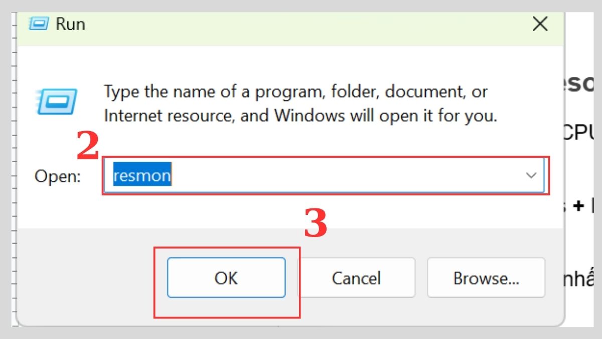 Kiểm tra lỗi CPU 100%: Kiểm tra Resource Monitor Bước 2