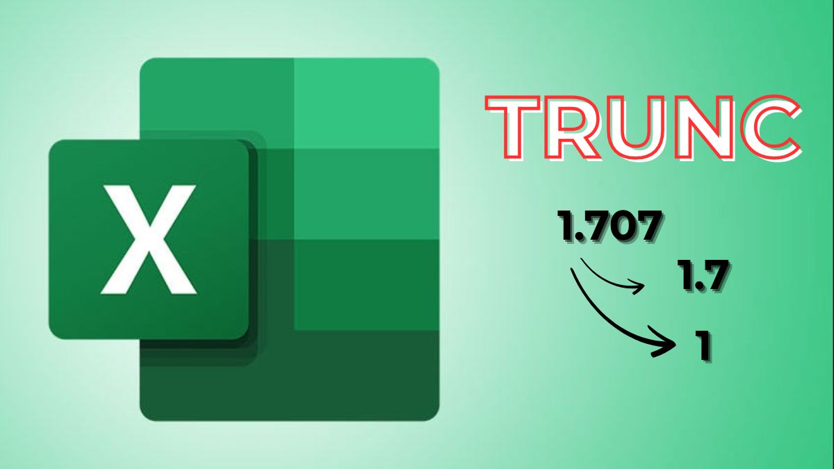 Hàm TRUNC trong Excel giúp người dùng cắt bỏ phần thập phân của số mà không làm tròn