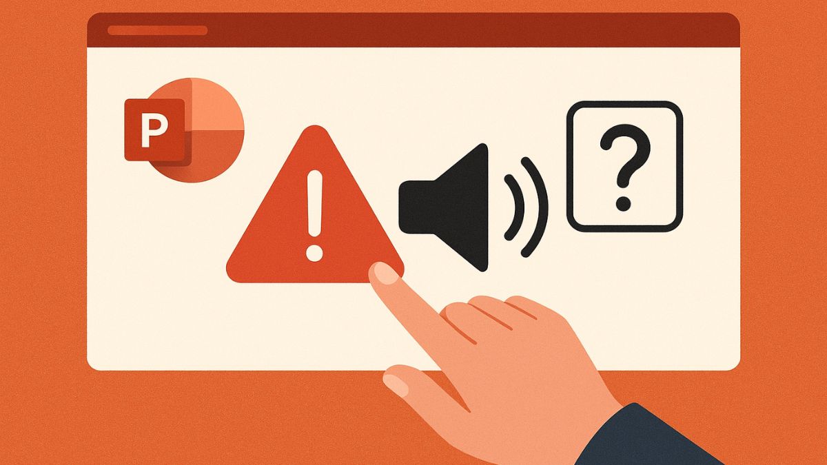 Lỗi thường gặp khi chèn hiệu ứng âm thanh trong PowerPoint 