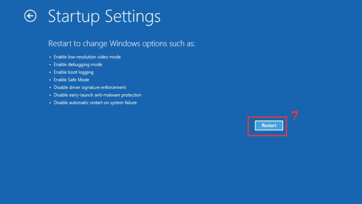 Cách khắc phục laptop lỗi Win: Khởi động ở chế độ Safe Mode bước 3a