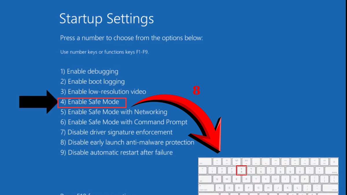 Cách khắc phục laptop lỗi Win: Khởi động ở chế độ Safe Mode bước 3b