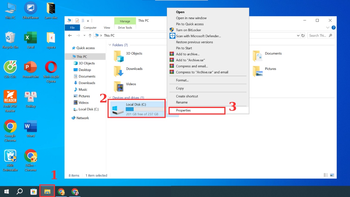 Cách khắc phục laptop lỗi Win: Sửa lỗi ổ cứng, RAM Bước 1