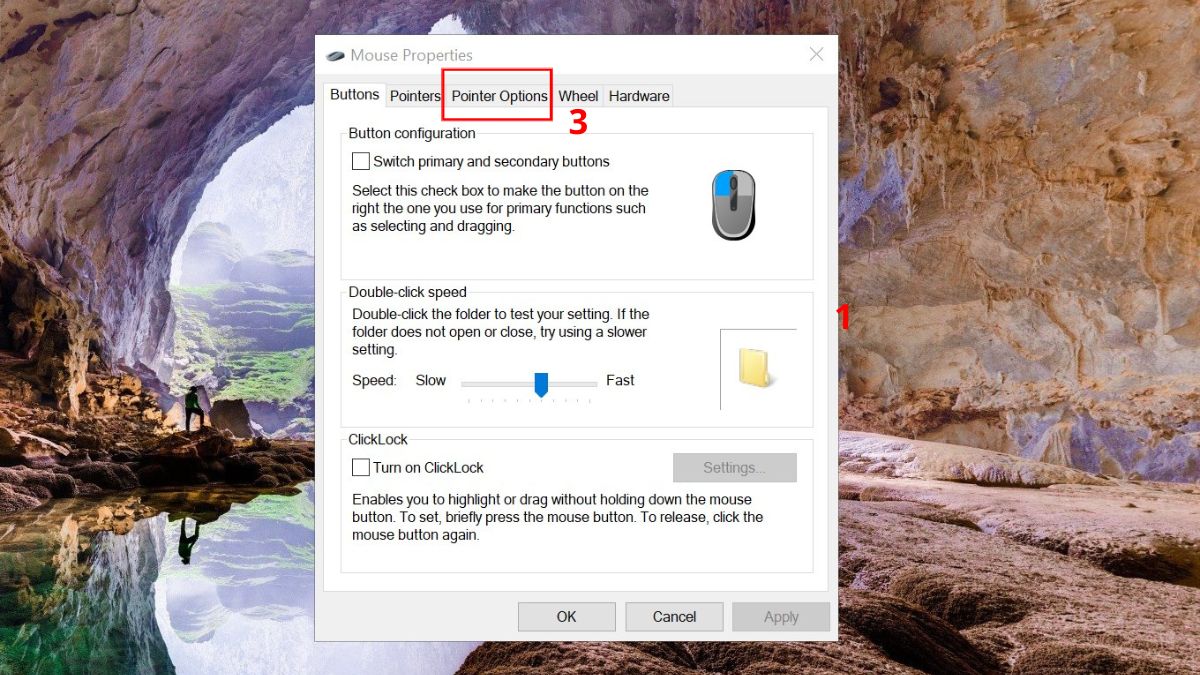 Mất con trỏ chuột trên màn hình laptop Asus: Sử dụng cửa sổ Run Bước 2
