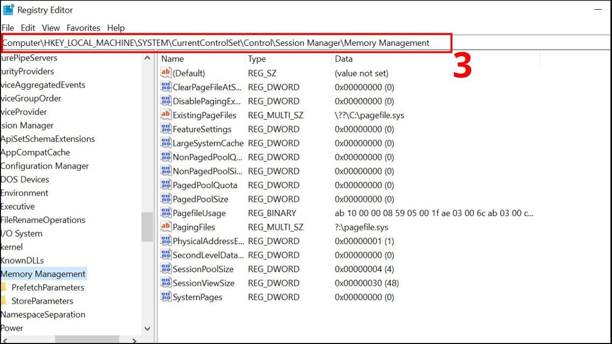 Kiểm tra Registry sửa lỗi máy tính không nhận đủ RAM Bước 2