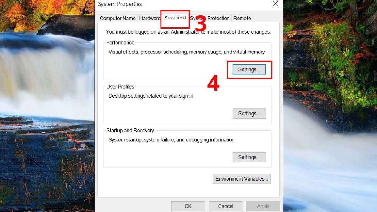 Tắt Ram ảo sửa lỗi máy tính không nhận đủ RAM Bước 2