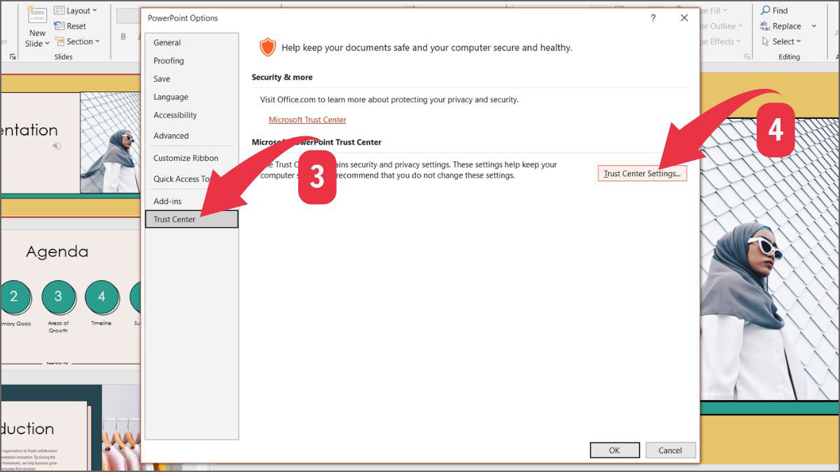 Khắc phục mở file PowerPoint bị lỗi Repair: Tắt chế độ Protected View Bước 3