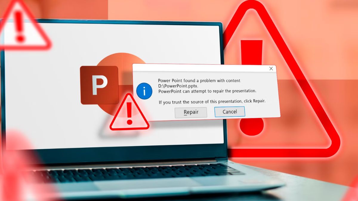 Mở file PowerPoint bị lỗi Repair: Nguyên nhân và cách khắc phục