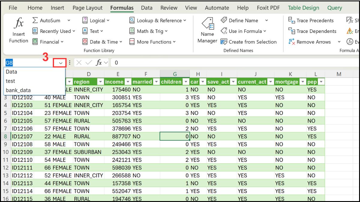 Cách sử dụng Name Box trong Excel: Đặt tên Bước 3