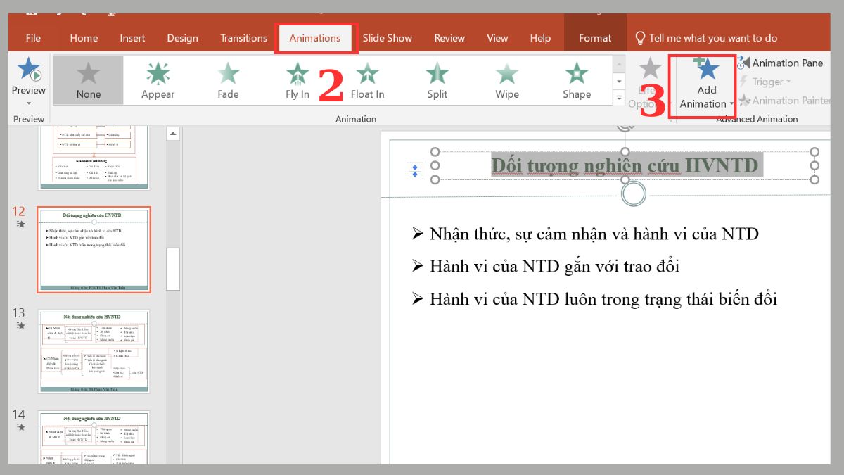 Cách tạo hiệu ứng chữ phát sáng trong Powerpoint Bước 2