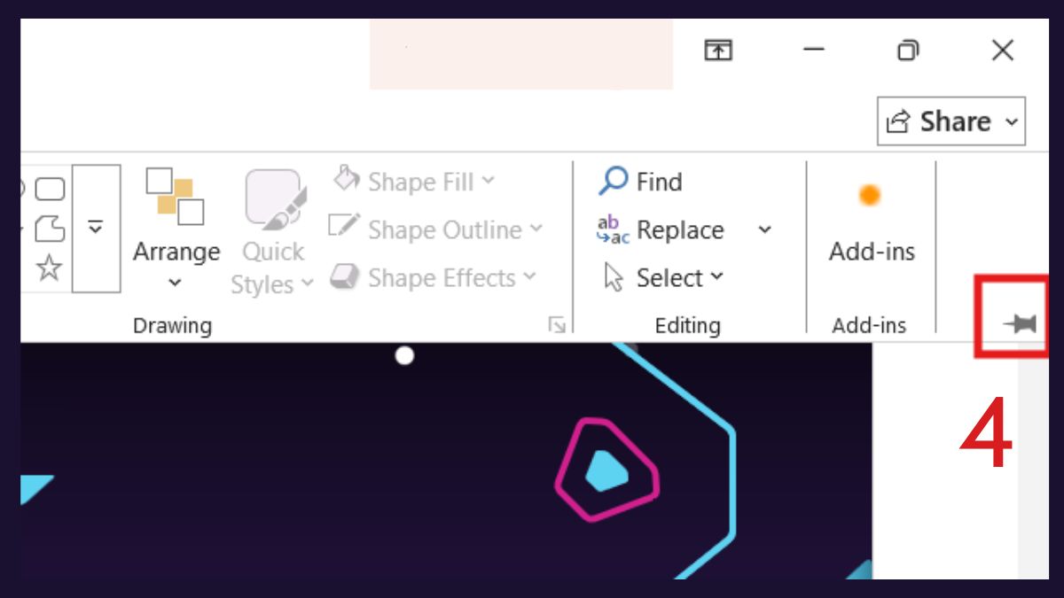 Cách khôi phục thanh công cụ trong PowerPoint bị ẩn Bước 3