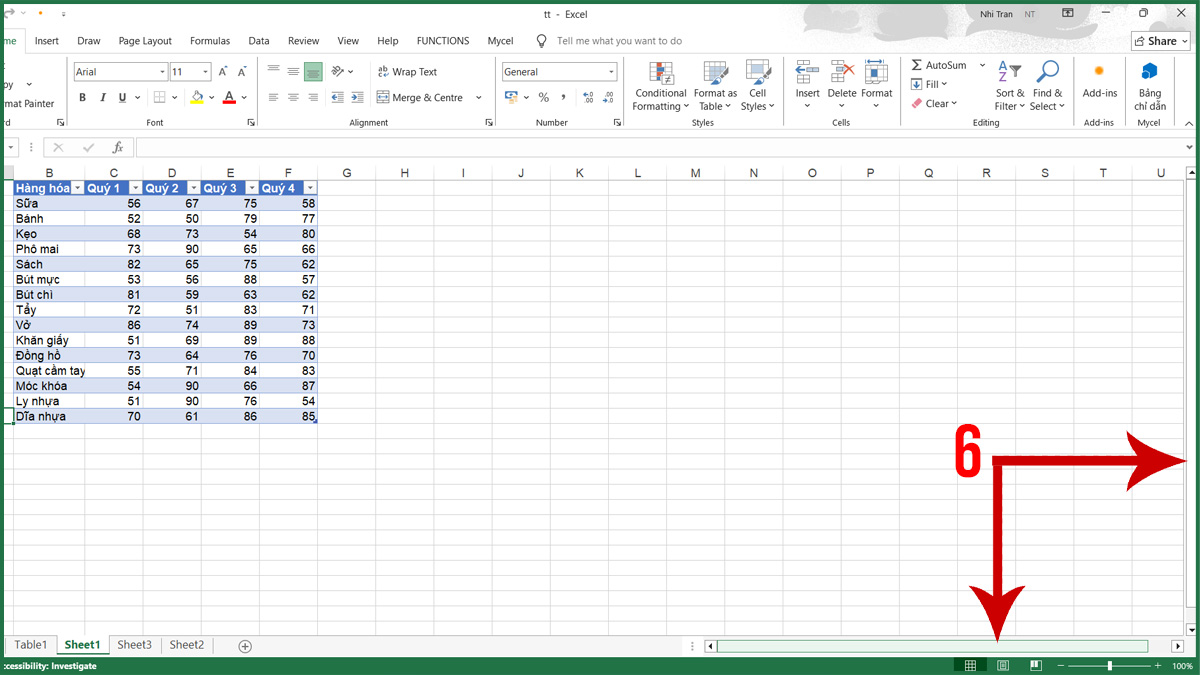 Sửa khi thanh cuộn trong Excel quá dài - xóa giới hạn cuộn bước 3