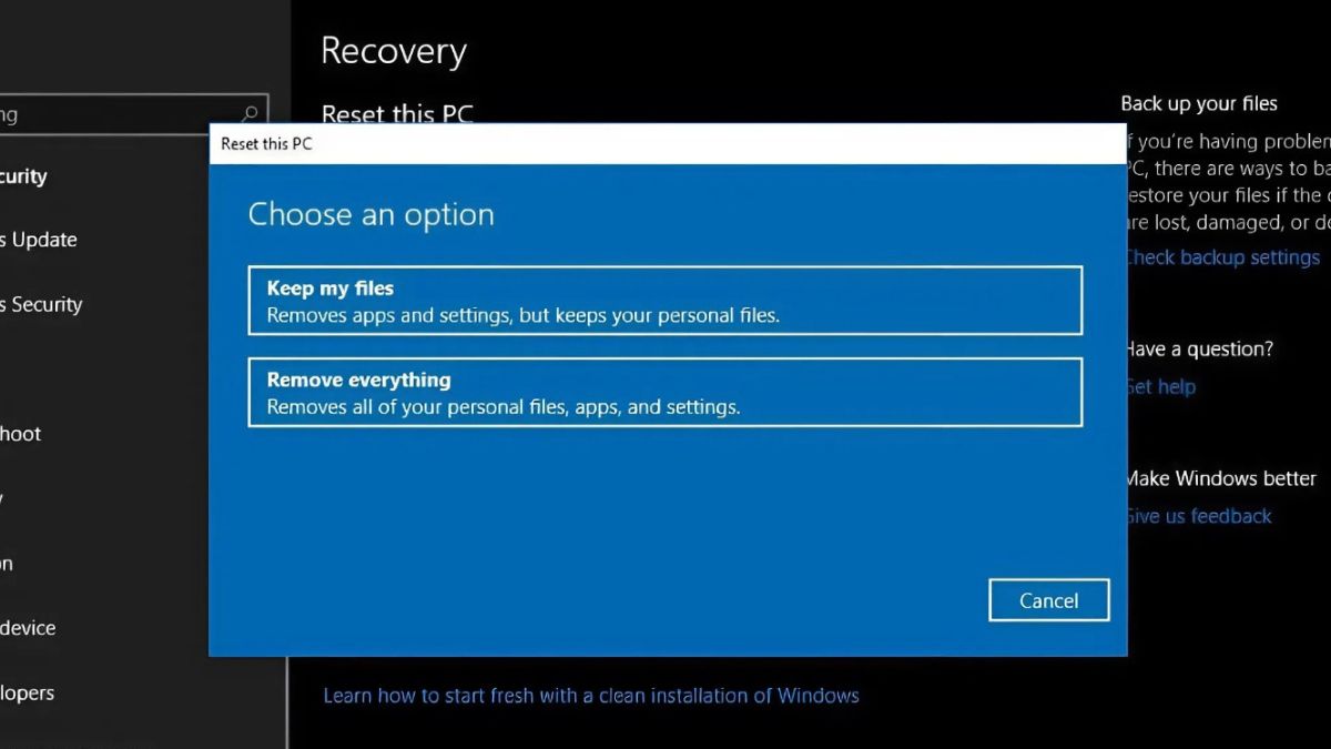  Sửa lỗi update BIOS Asus bị lỗi: Cài lại Windows 