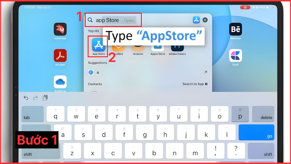 Cách tìm và tải ứng dụng cho iPad App Store bước 1