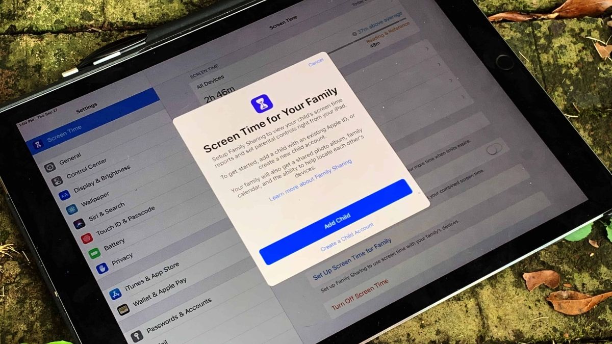 Công cụ quản lý trẻ em sử dụng iPad có sẵn trên iPadOS: Screen Time