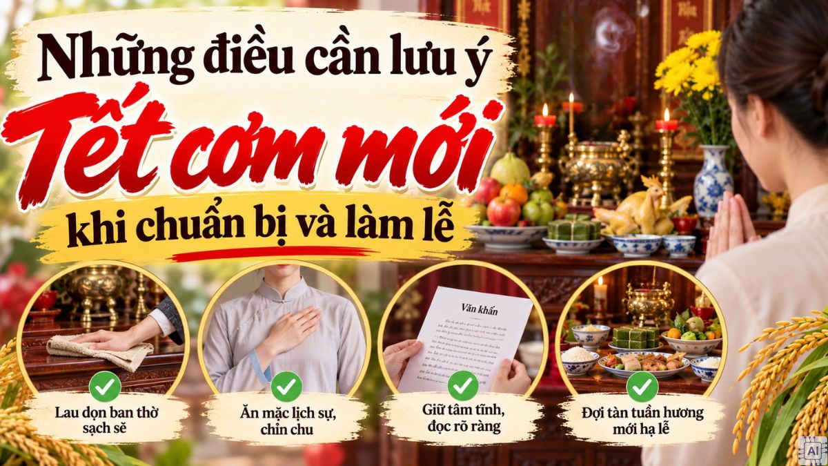 Những điều cần lưu ý khi chuẩn bị và làm lễ