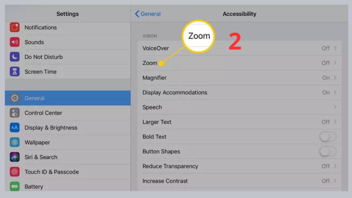 Kiểm tra và tắt chế độ thu phóng màn hình bước 2