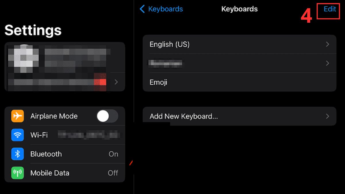 Sửa bàn phím iPad bị thu nhỏ: tắt bàn phím từ ứng dụng bên thứ ba bước 4
