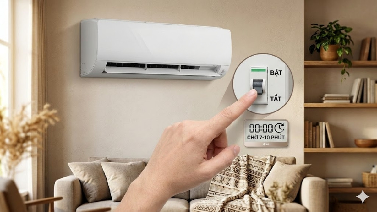 Cách Reset điều hòa LG khi báo lỗi
