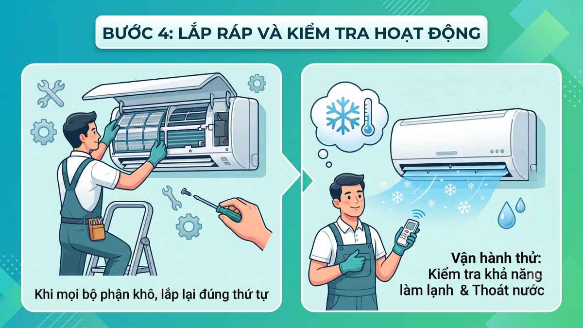 Hướng dẫn vệ sinh máy lạnh tại nhà đúng cách