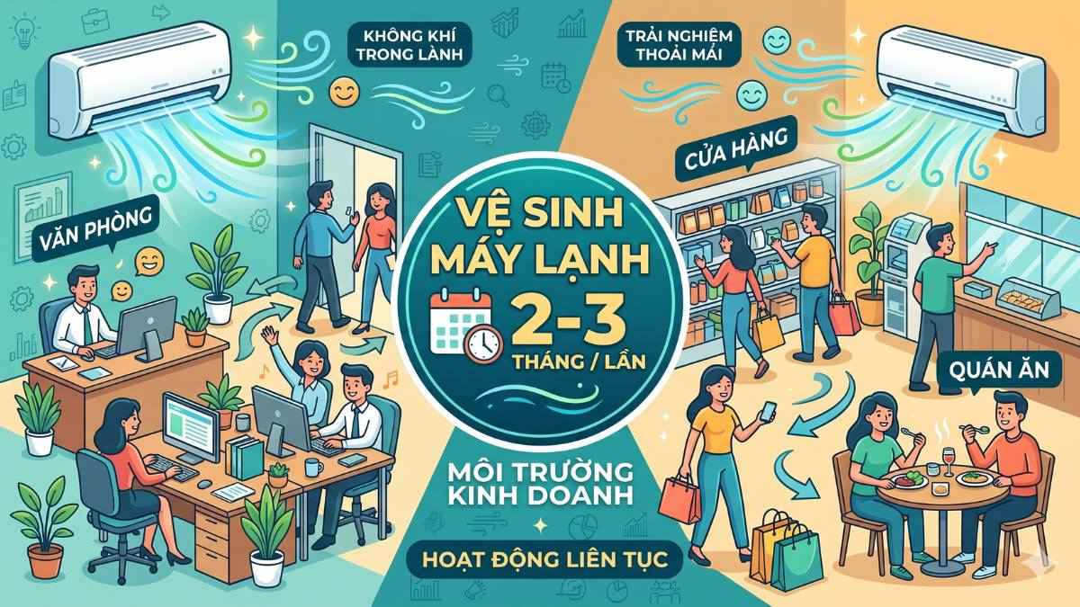 Bao lâu vệ sinh máy lạnh 1 lần là tốt nhất?