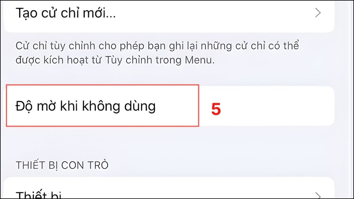 Tùy chỉnh độ mờ của nút Home ảo trên iPad bước 2
