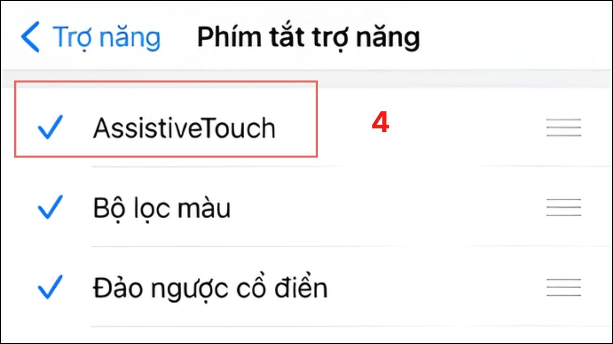 Bật nút Home ảo trên iPad bằng Phím tắt Trợ năng bước 2