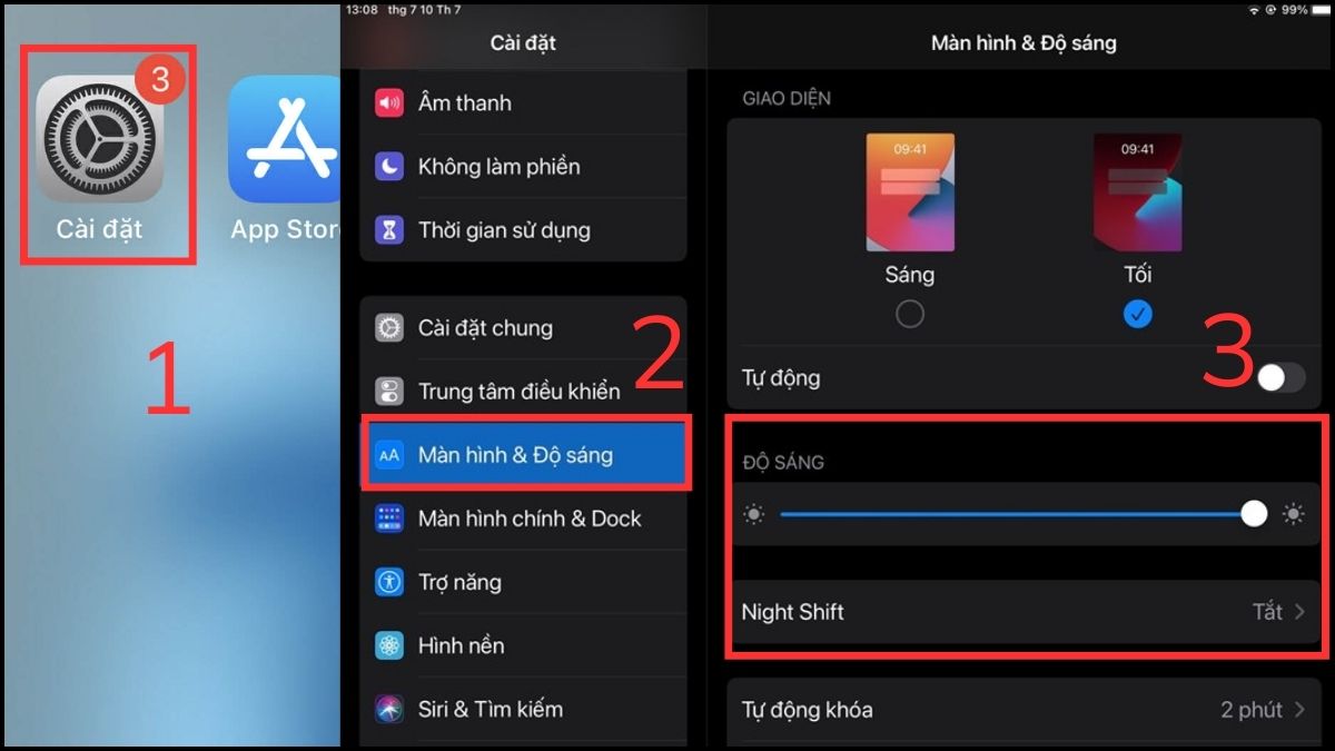 Tùy chỉnh màn hình iPad để đọc sách không mỏi mắt