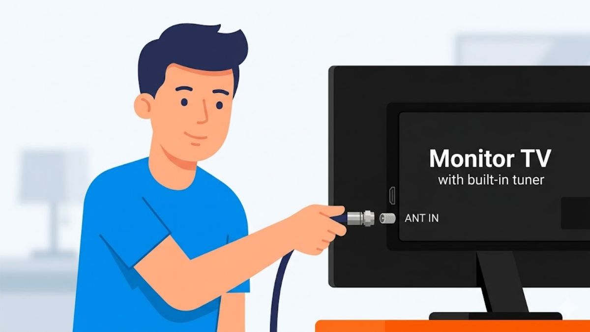 cách biến màn hình máy tính thành tivi: Monitor TV