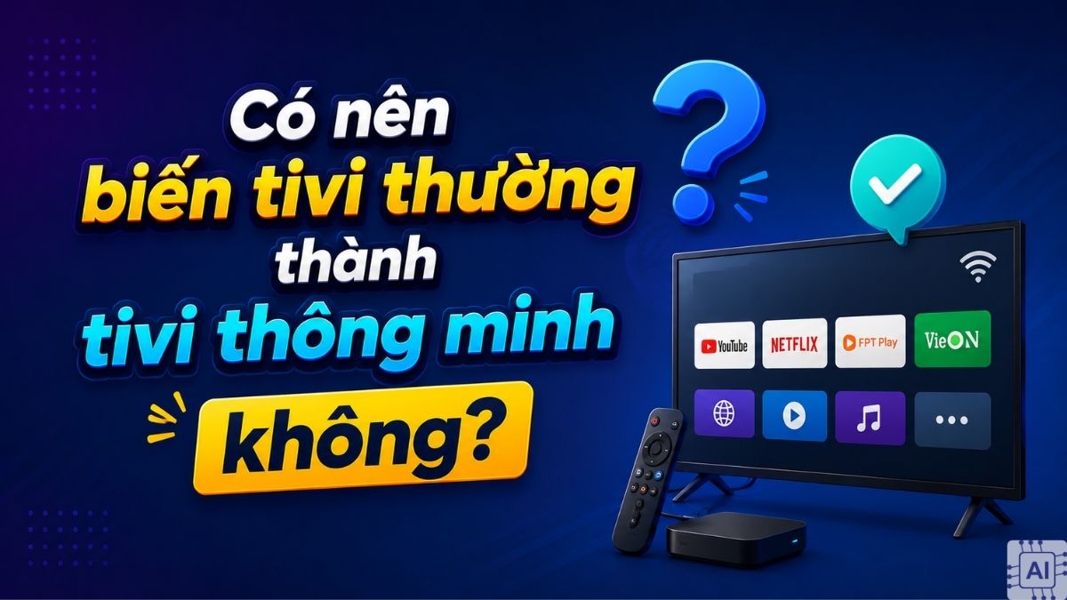 Có nên biến tivi thường thành tivi thông minh không?