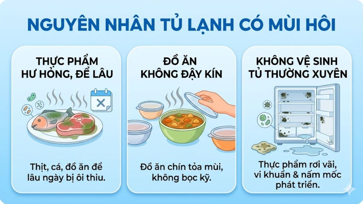 Bỏ giấy vệ sinh vào tủ lạnh khử mùi