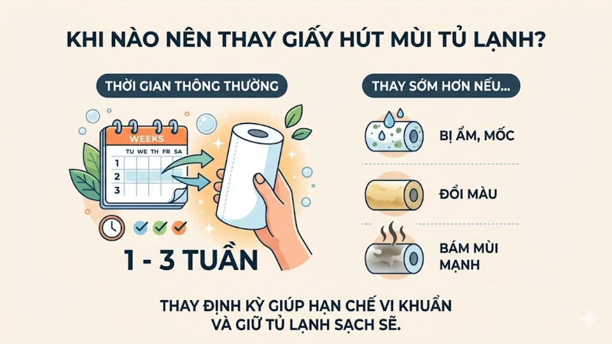 Cách bỏ giấy vệ sinh vào tủ lạnh đúng cách
