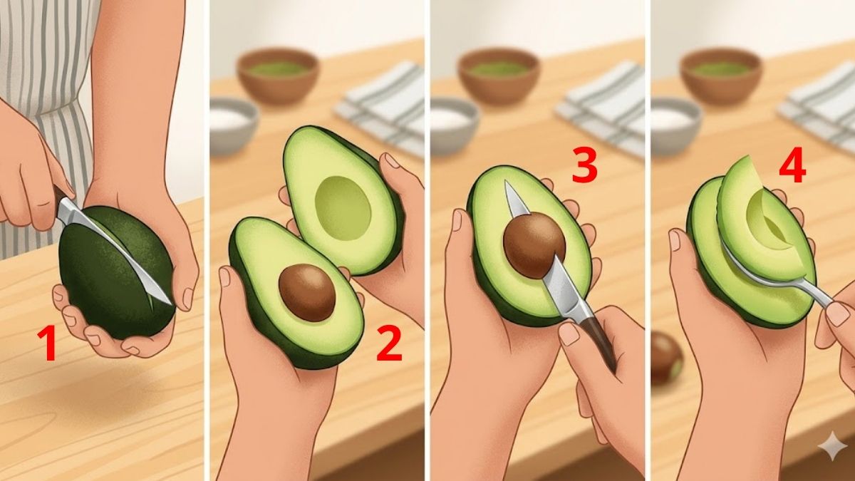 Cách cắt và loại bỏ hạt bơ chuẩn