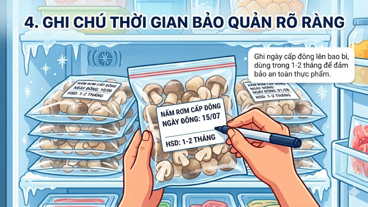 Cách bảo quản nem rán chưa chiên trong ngăn đá tủ lạnh
