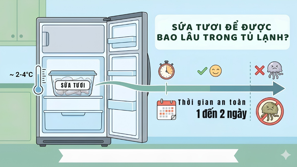 Sứa tươi bảo quản được bao lâu trong tủ lạnh?