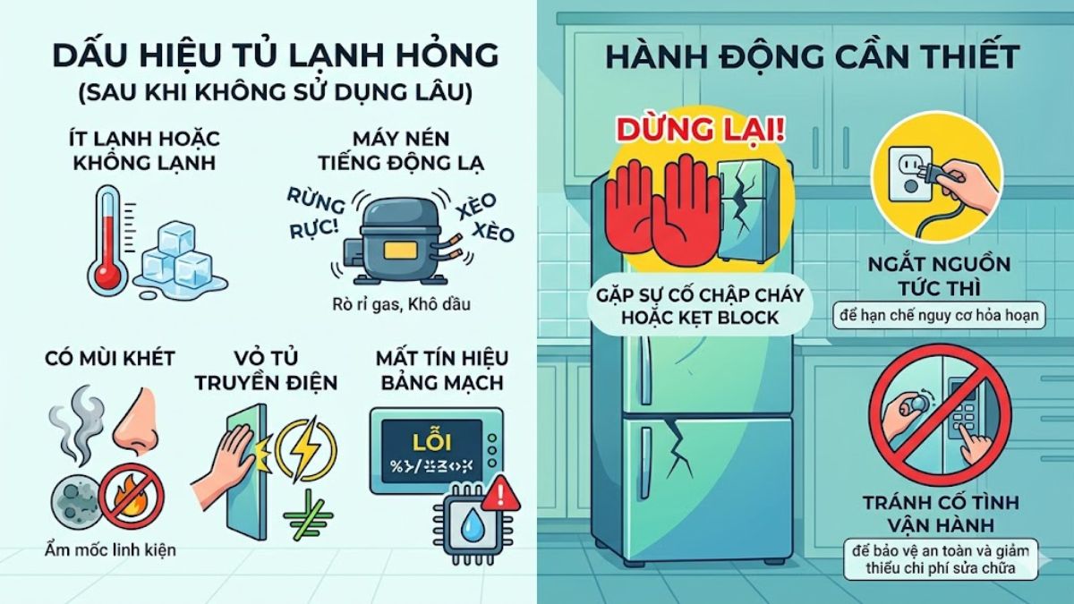 Cách khởi động lại tủ lạnh sau thời gian không sử dụng