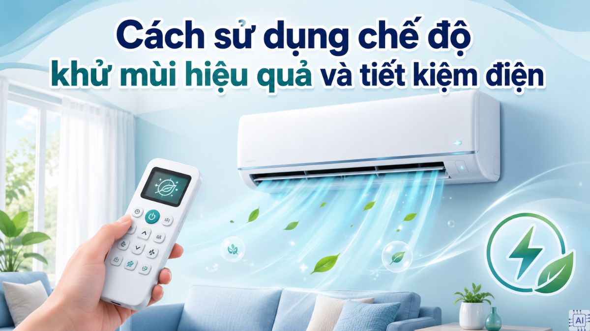 Cách sử dụng chế độ khử mùi hiệu quả và tiết kiệm điện