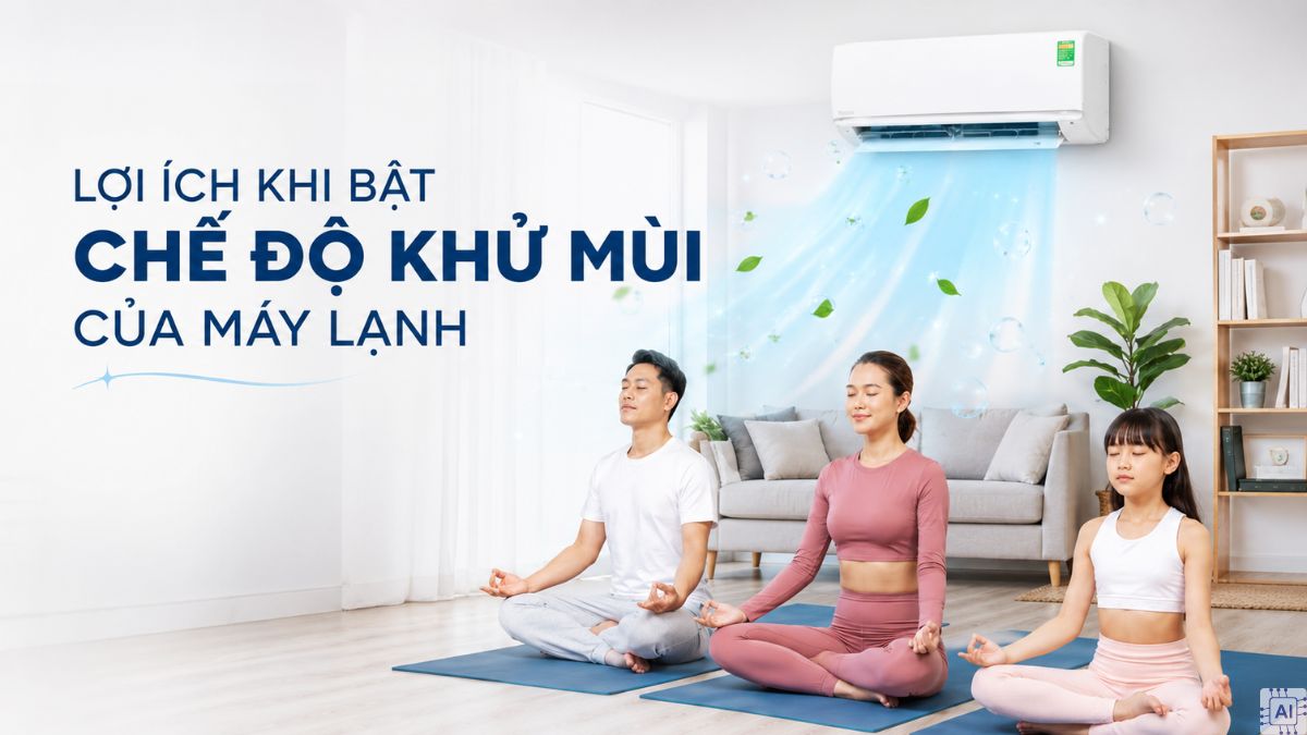 Lợi ích khi bật chế độ khử mùi của máy lạnh