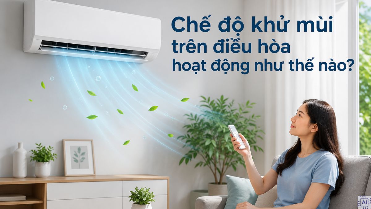 Chế độ khử mùi trên điều hòa hoạt động như thế nào?